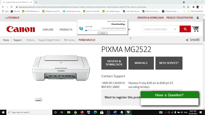 How to Install Driver For Canon PIXMA MG2522 On Windows 10, 8, 7