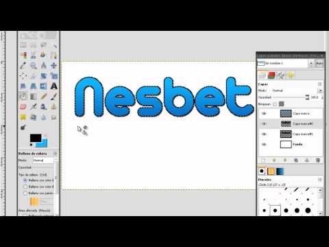 Tutorial GIMP | Texto degradado | N3sbt
