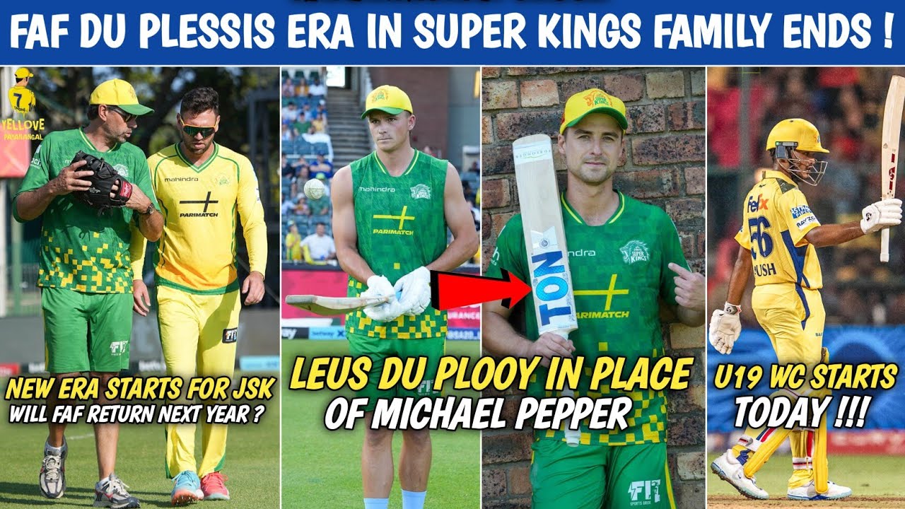 Faf Du Plessis Era In JSK & TSK Ends 😭 ! JSK Top 2 Chances 🤯 History Beckons Ayush Mhatre 