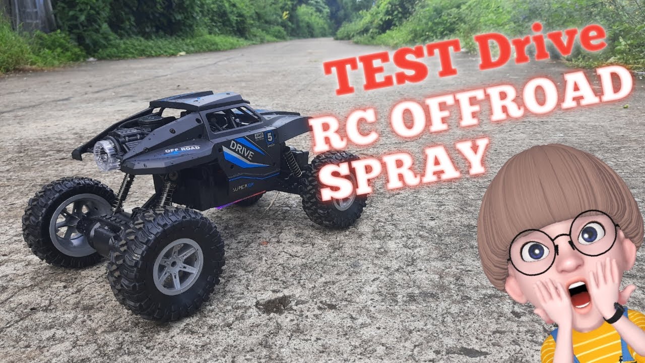 RC MOBIL OFFROAD CRAWLER SPRAY || TEST DRIVER