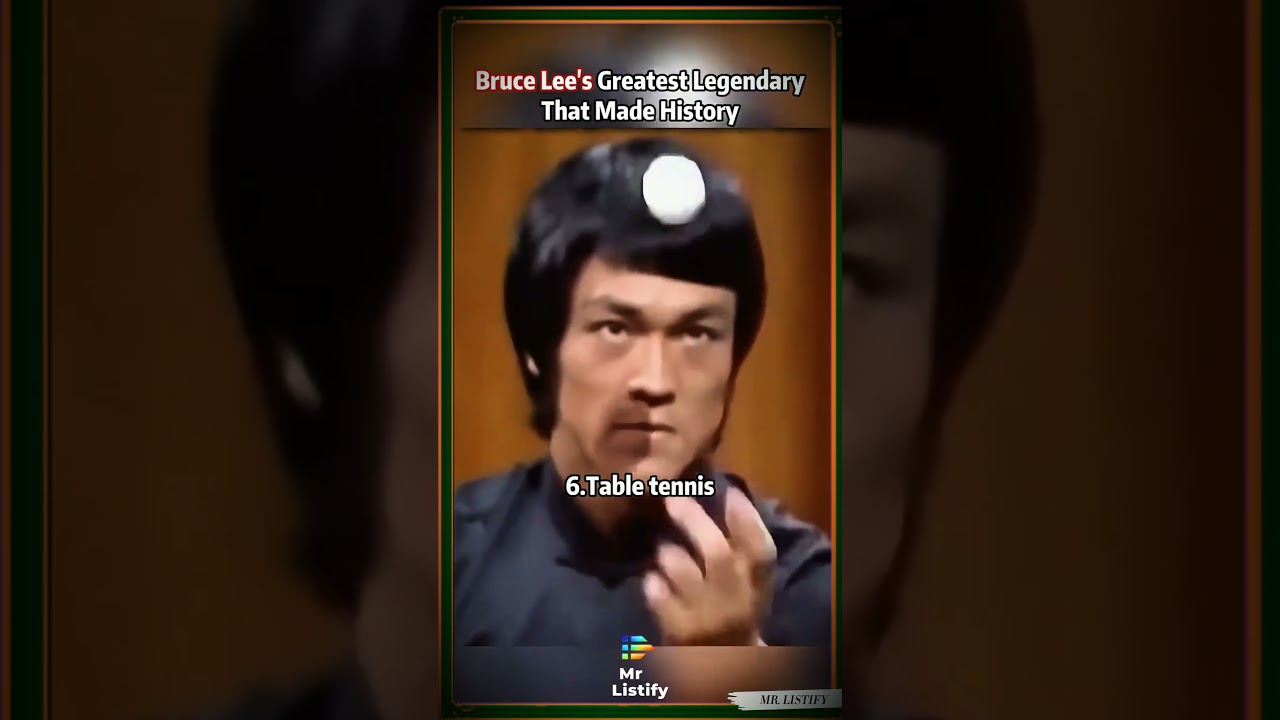Bruce Lee’s Greatest legendary that made history. #brucelee #ranking