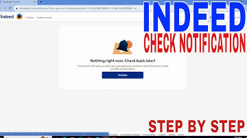 ✅ Hoe controleer je meldingen op Indeed 🔴