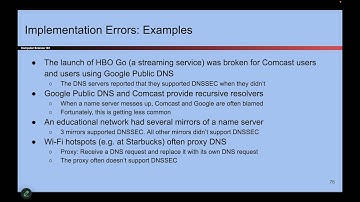 [Networking6, Video 21] DNSSEC Implementation Errors