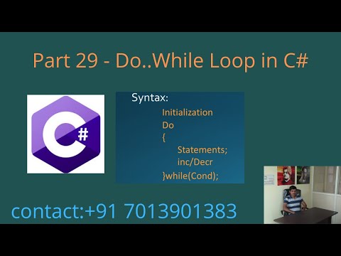 Do..While Loop in C# - Part 29