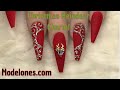 Easy Reindeer Charm Nails | Modelones.com | Nail Sugar