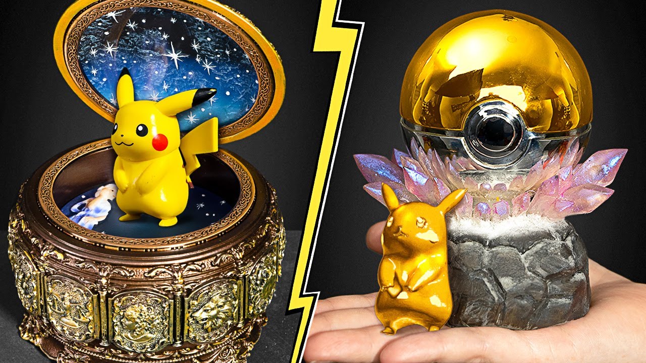 DIY Christmas gift: Golden Pokeball Music Box