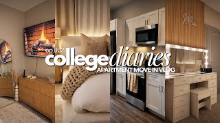 COLLEGE DIARIES EPI.002 ‎۶ৎ| College Apartment Move-In Vlog |shopping,move in, room tour|THEMIAAMARI