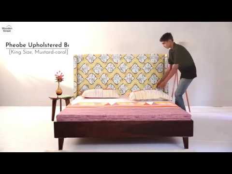 Upholstered Beds King Size Pheobe Bed Without Storage Wooden Street