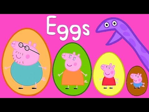 PEPPA PIG SURPRISE EGGS | LEARNING FOR KIDS