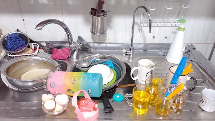 From Messy to Mesmerizing ✨ | Full Sink Cleaning ASMR”#asmr #cleantok 