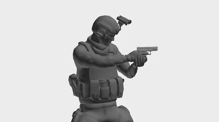 Animation 3ds Max - Locomotion Pistol Idle