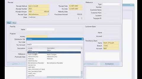 Transactions - 5 miscellaneous receipts - R12 Oracle Receivables Management Fundamentals