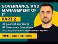 CISA Domain 2 – (Part 2) | IT Balanced Scorecards, Governance Committees, Maturity Models