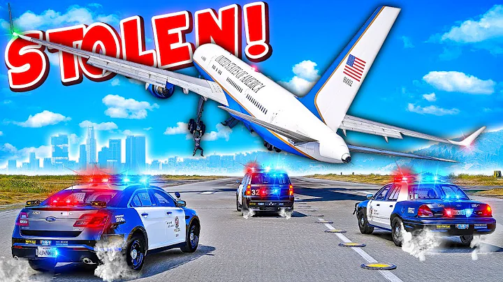 Police Chase STOLEN Air Force Two in GTA 5! (INSANE Ending)