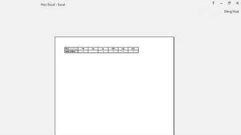 Học Excel cơ bản   #4 – Thẻ File trong Excel 2016