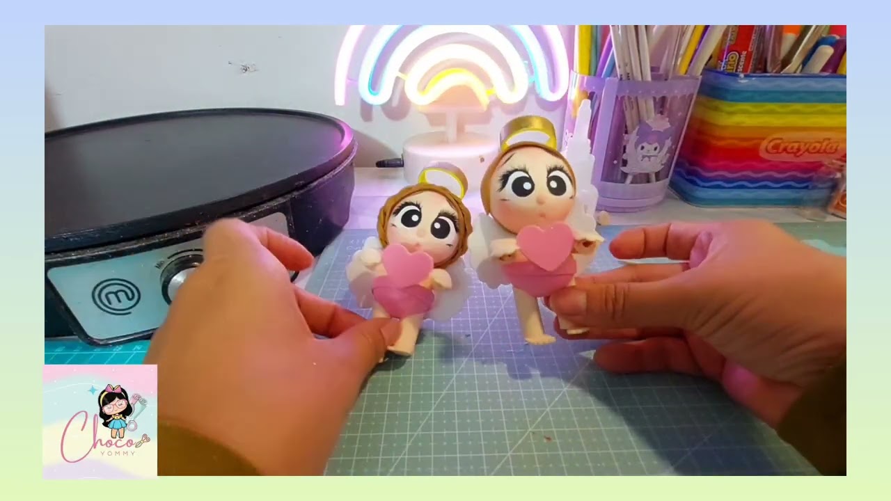 Paso a paso colección fofulapiz san valentin ( niños cupido y san Antonio)