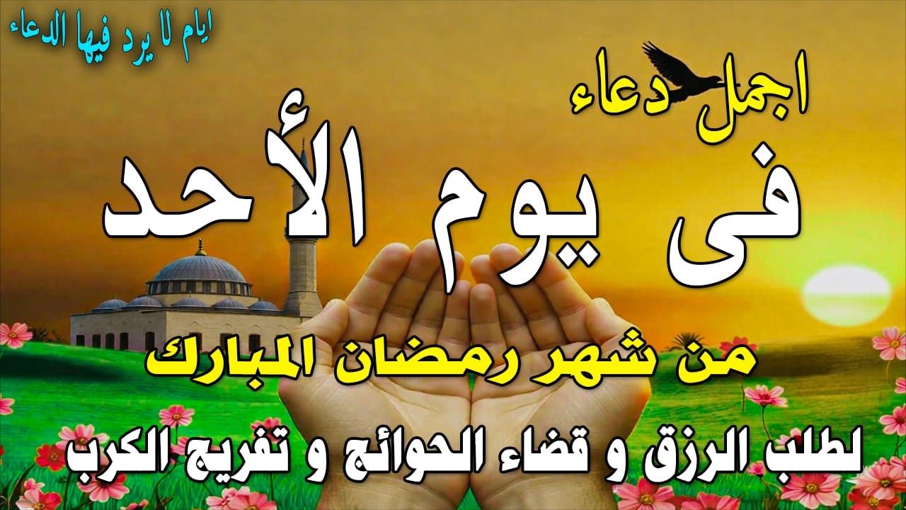 دعاء فى صباح يوم الأحد 4 من شهر رمضان لطلب الرزق والفرج وقضاء الحوائج وتفريج الهم بإذن الله 💚