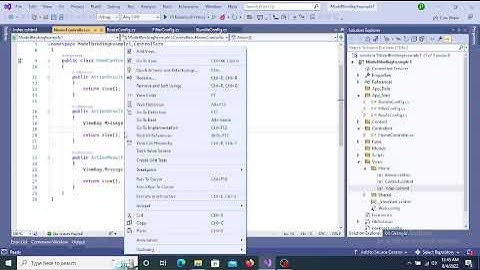 Default Features Of New ASP NET MVC Application