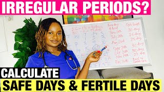 How To Calculate Safe Days & Fertile Days with Irregular Periods