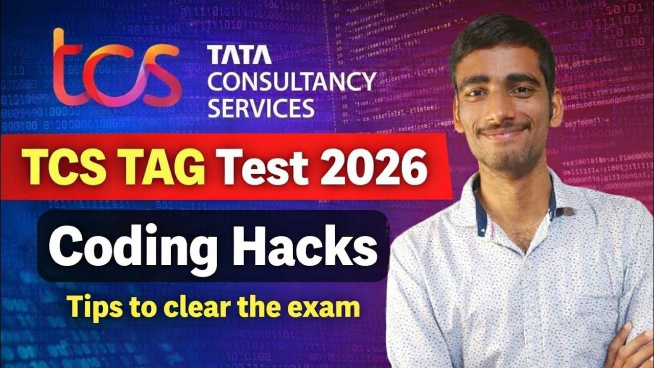 TCS TAG Test 2026 | Coding Hacks & Tips to Clear the Exam | Must Watch