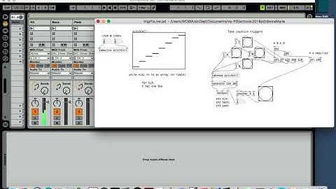 CASIM arcadeStick to PureData to Ableton