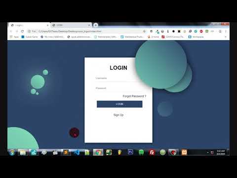 Cool Login Form - HTML + CSS (Responsive) PART 1/2