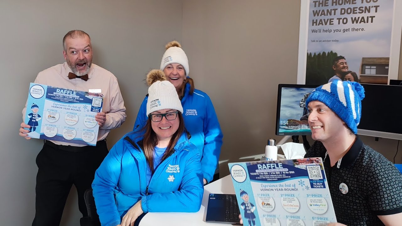 Raffle Draws at Valley First Vernon Winter Carnival 2024 YouTube