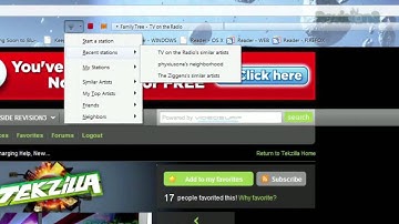 Stream Music From Your Firefox Toolbar - Tekzilla Daily Tip