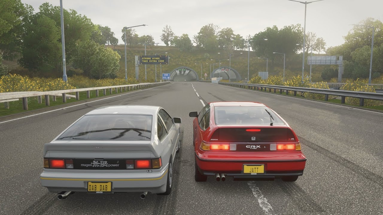 1984 Honda Crx Mugen Vs 1991 Honda Crx Sir Drag Race Forza Horizon 4 Youtube