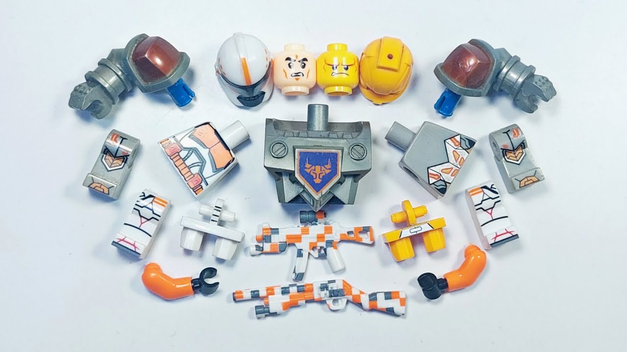 LEGO NEXO KNIGHTS AND LEGO STORMTROOPER WHITE ORANGE | LEGO BUILD