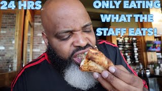 Only EATING What My Waiter/Waitress Eats for 24 Hours!