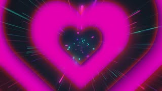 Neon Heart | Pink Hearts | Love | Background Video | Сердечки Фон | Розовые Сердца | Футажор