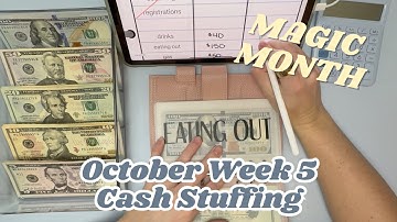 October Cash Stuffing || MAGIC MONTH || Full-Time Income || Saving Towards our Goals!