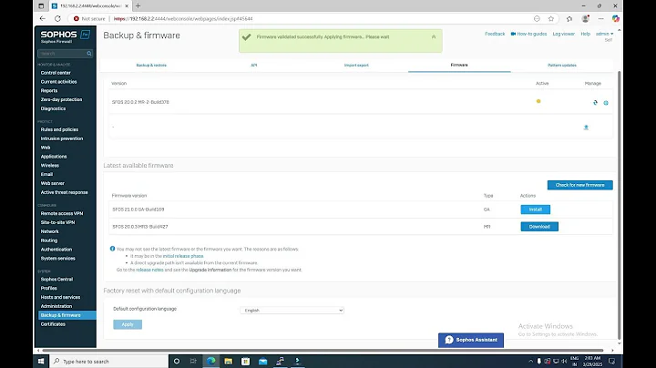 How to Upgrade Sophos Firewall Firmware | Step-by-Step Guide