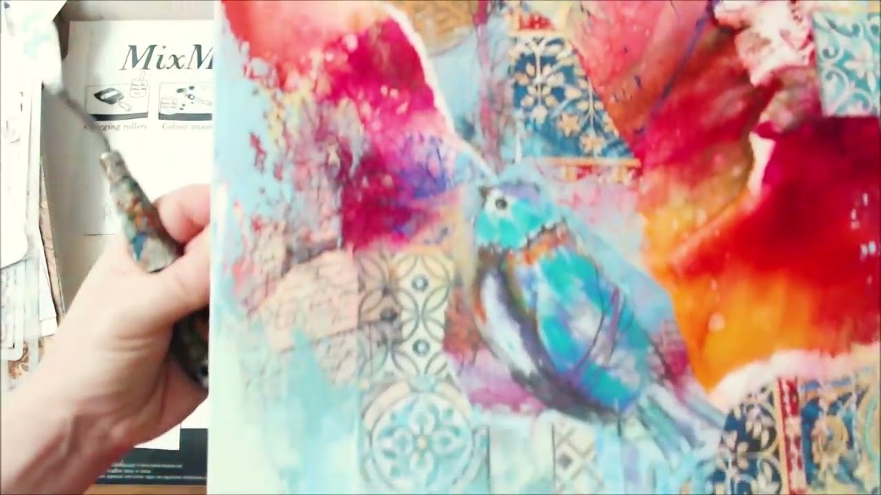 Сады моей души: онлайн курс по созданию картины микс медиа