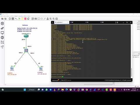 Simple ROAS (Router-on-a-Stick) setup and configuration in GNS3