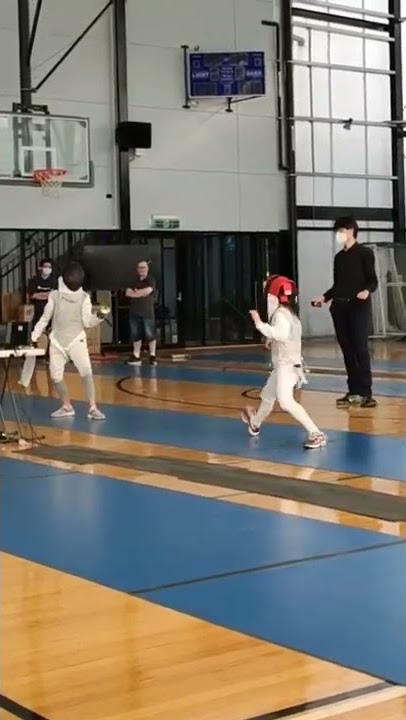 Competition time! Point! #shorts #fencing #foil #funny