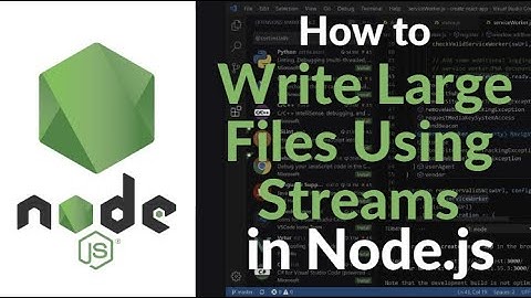 How to Write Large Files Using Streams in Node.js | Easy File Writing with fs.createWriteStream 2025