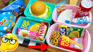 لانش بوكس الامتحانات 7 أفكار بسيطة ولذيذة🤩 بنتي عملت لوحدها الاخير 😎lunchboxideas #لانش_بوكس