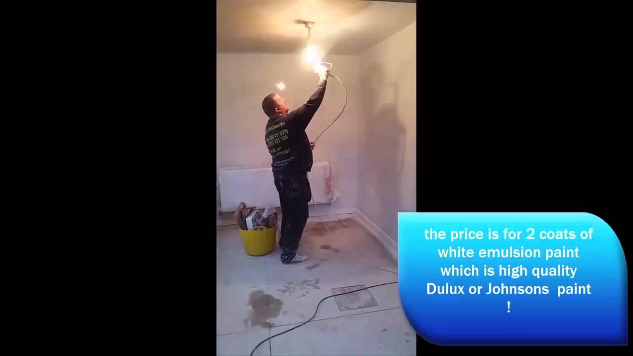 spray painting room in under 4 minutes by liverpool builder - YouTube