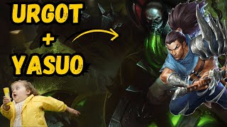 Urgot Sets em up, Yasuo Knocks Them Down #gaming