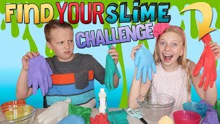 find your slime ingredients challenge alyssa vs david