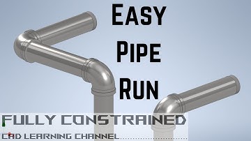 Create and Edit a Simple Pipe Run in Autodesk Inventor