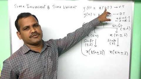 scaling of input - Time variant or time invariant systems - GATE practice - signals and systems