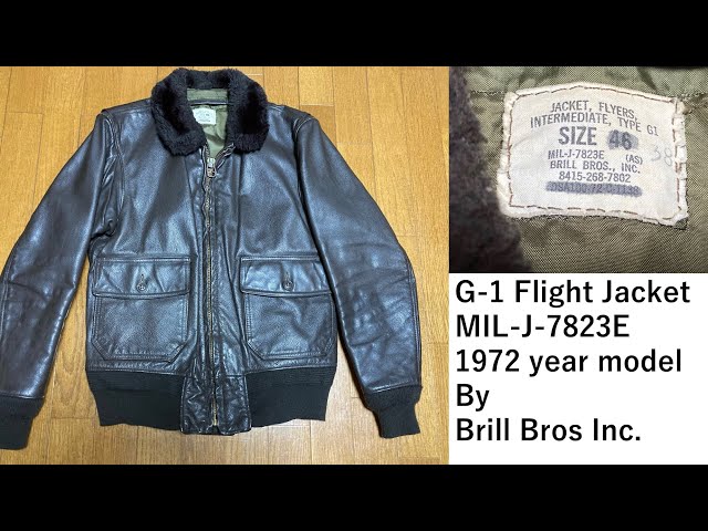 肩幅約47cm1972年実物本物【U.S.NAVY】 G-1 FLIGHT JACKET