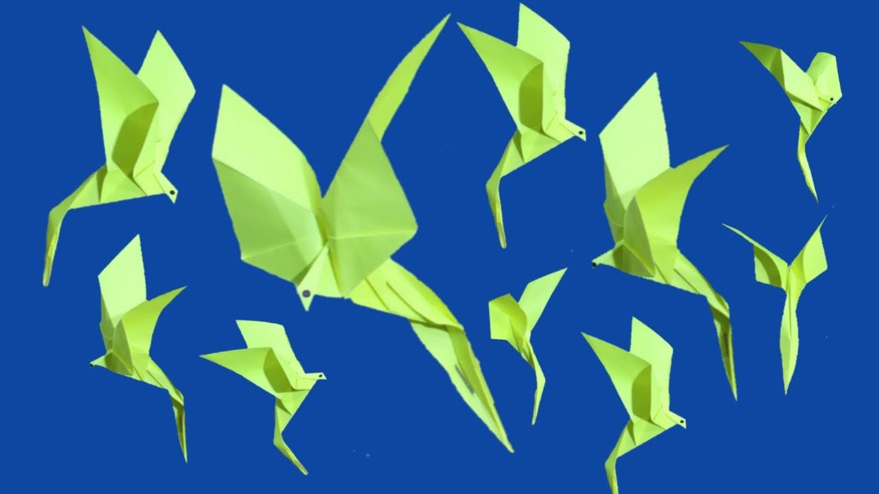 HOW TO MAKE AN ORIGAMI PAPER BIRD/EASY ORIGAMI/PAPER FOLDING CRAFT