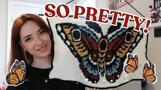 Crocheting a Butterfly Tapestry 🦋