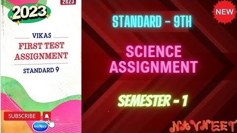Class 9 Science | Navneet Assignment Q-1 (A) | Semester 1 |  Part 1 #science  @efactsbyshubhampatel