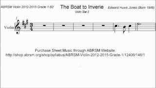ABRSM Violin 2012-2015 Grade 1 B:2 B2 Jones The Boat to Inverie Sheet Music