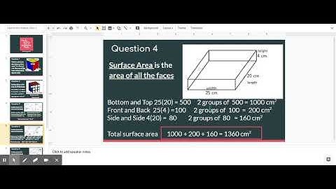 Day 39 Surface Area of Rectangular Prisms - Google Slides